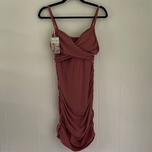 NWT HALARA Mauve Mini Dress